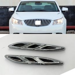 For Buick LaCrosse 2009-2013 Car Auto Front Cover Left Right Side Silver Black Decorative Frame Trim309f