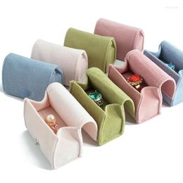 Jewellery Pouches Earrings Ring Snap Bag Cloth Box Bead Flannel Couple Storage Portable Earring