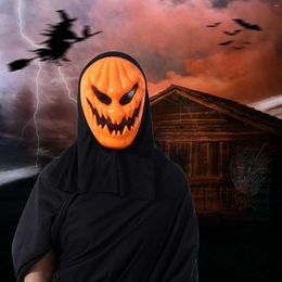 Party Masks Funny Pumpkin Halloween Mask Dress Up For Adult Masquerade Cosplay Night Festival Face Decoration