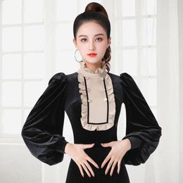 Stage Wear Womens Latin Salsa Dance Top Leotard Body Suit Long Sleeves Modern Waltz Ballroom Dancewear Black