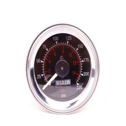 viair double needle manometer 0220psi double needle white face barometer air pressure air bag pressure231e