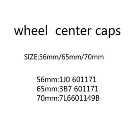 100pcs56mm 65mm 70mm Wheel Centre Cap Hub Caps Emblem Badge Covers Car Accessories Styling 3B7601171256o