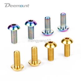 Water Bottles Cages Deemount 4pcs/Lot Titanium TC4 Bolts M5x12mm Hex Head for Bicycle Bottle Cage Instal t MTB Mountain Bike Ti Parts Screws HKD230719