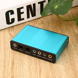 High Quality Professional External USB Sound Card Channel 5 1 Optical Audio Card Adapter for PC Computer Laptop223q