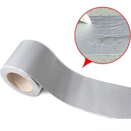 5mx5cm Strong Aluminium Foil Butyl Rubber Repair Sealing Tape Pipe Glass Floor Roof Window Wall Waterproof Adhesive Sealer Q190610303d