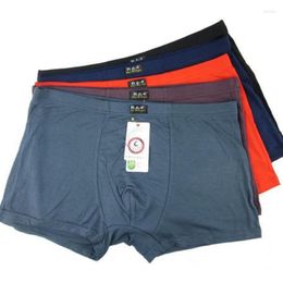 Underpants 5PCS/lot Top Quality Boxers Bamboo Underwear Male Box Plus Bi Size XL-- 6XL Free Sippin