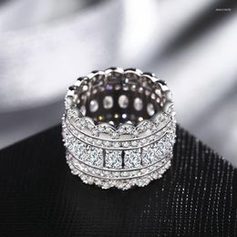 Wedding Rings Fashion Ring For Women Female Crystal Exquisite Lace Hollow Index Finger Engagement Jewelry