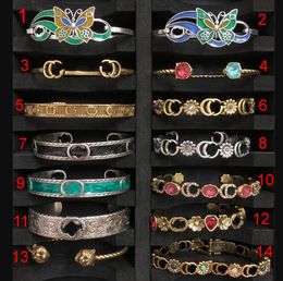 Luxurys Designer Manschettenarmbänder Armreifen für Damen, Modeschmuck, Charm-Schmuckzubehör, trendig, elegant, klassisch, Gold, Retro, für Schmuck, offenes Armband CGB-007