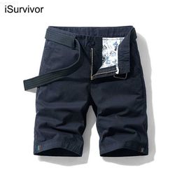 Men's Shorts iSurvivor New Men's Cotton Casual Shorts Summer Five-point Loose Overalls Fashion Trend Breeches Beach Pants L230719