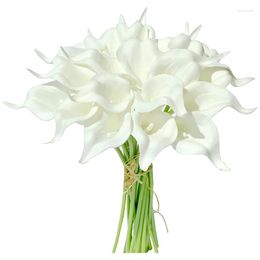 Decorative Flowers 5pcs 34cm Artificial Calla Lily Real Touch Fake Flower For Home Garden Office Party Decoration Wedding Bridal Bouquets