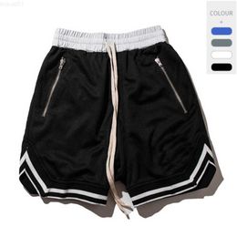 Men's Shorts New Men Summer Shorts Lace-Up Pants Sports Casual Basketball Run Wear Side Back Zipper Pocket Bottoms Skin-Friendly Comfortable L230719