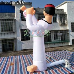 3 m inflatable taekwondo Guy inflatable karate model Inflatable Karat boy belt degree strip for training and advertising2831