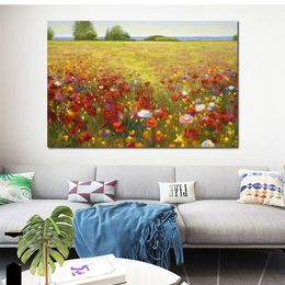 Modern Canvas Art Landscape Cote Sud Hand-painted Oil Paintings Living Room Decor