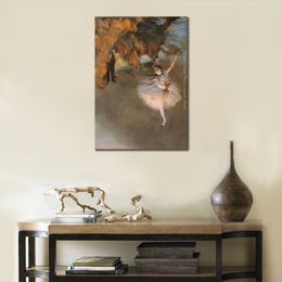 Beautiful Dancer Canvas Art the Star Edgar Degas Painting Artwork Handmade Hotel Room Decor