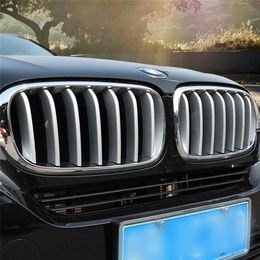 For BMW X5 F15 2014-2016 14x Chrome Front Centre Grill Grille Moulding Cover Trim305j