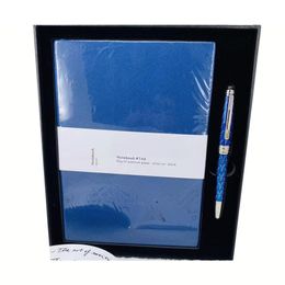 YAMALANG Signature pens ballpoint pen notebook set hexagon logo Black resin body-pens smooth writing high-end novel design exquisi249Z