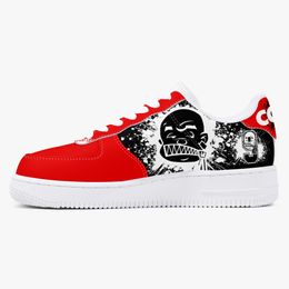 DIY shoes mens running shoes one for men women platform casual sneakers Classic White Black cartoon graffiti green trainers outdoor sports 36-48 55197