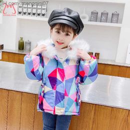 Down Coat Baby winter coat thickened and warm baby girl cotton coat fashion hooded children's clothing 0-5 years old Z230720