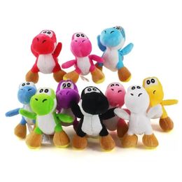 Yoshi Dragon Plush Keychain Toy Plush Doll Plushs Pendant Mobile Phone Chain Dinosaur Toys Bag Ornament 12cm