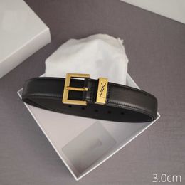 Genuine Leather Belt for Women 3.0cm Width Fashion Men Designer Belts Letters Buckle Womens Luxury Waistband Cintura Ceintures