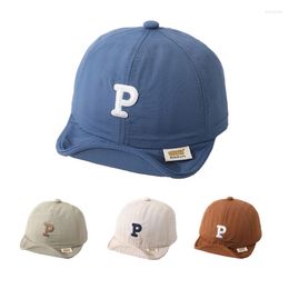 Ball Caps Doit Quick Drying Child Baseball Cap Boy Girl P R Letter Soft Brim Summer Baby Kids Snapback Hat Sun For 1 To 4 Years