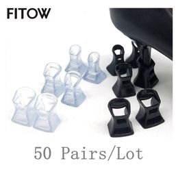 Shoe Parts Accessories 50 Pairs Horseshoe Heel Protectors Classical Stoppers Antislip Silicone Stiletto Covers For Bridal Wedding Party Favor 230718