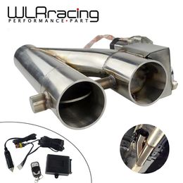 WLR - Universal Stainless Steel 304 2 5 3 Electric Exhaust Downpipe Cutout E-Cut Out Dual-Valve Remote Wireless2438