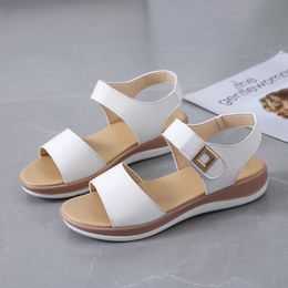 Roman Beach Sandals Women Heels Comfy Low Wedge Shoes Retro Women's Fashion Sandalia 230718 489 's