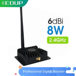 Routers EDUP Wifi Booster 2.4GHz 8W Wifi Power Signal Amplifier Router Range Extend Booster 6dBi Wireless Antenna Adapter 802.11bgn 230718