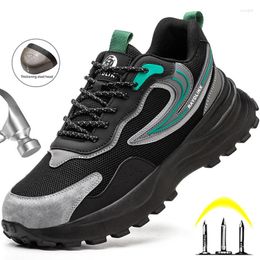 Boots Breathable Work Sneakers Men Steel Toe Safety Shoes Anti-Smash Protective Women Indestructible