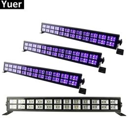 24 LEDS UV Colour LED Stage Wash Effect Lights 90-240V Perfect For DJ Disco Lamp Home Party Laser Decorations UV Led Bar Lights2858