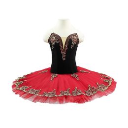 Spanish red Black professional tutu ballet for Girls Practise Adult ballet costumes red ballet tutu Don Quxote2806