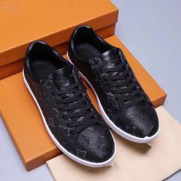 LUXEMBOURG sneakers canvas shoes Eclipse Grey men sneaker flowers debossed leather designer luxury shoe hot top quality trainer 02