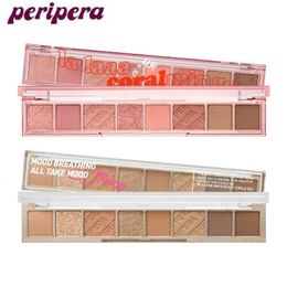 Eye Shadow PERIPERA All Take Mood Palette 8 Colours Nude Shimmer Matte Eyeshadow Pallete Glitter LongLasting Waterproof 230718