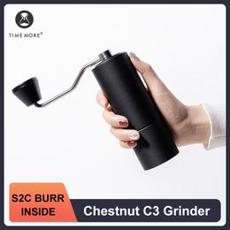 Manual Coffee Grinders TIMEMORE Chestnut C3 Manual Coffee Grinder S2C Burr Inside High Quality Coffee Milling Portable Hand Grinder Arrival 230718