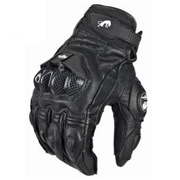 Men 4 Season Driving Supertech Black White Motorcycle Leather Gloves Racing Glove Motorbike Cowhide racing bike knight 211009267v