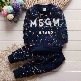 Toddler clothing Baby Boys Clothes Tracksuits T Shirt+Pants Kids Sportswear Clothes Children clothing autumn 1-4Years