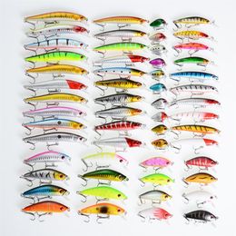 fish bait fishing lure Fifty-six sets fishing suits mixed plastic baitsvarious minolua baits 232f