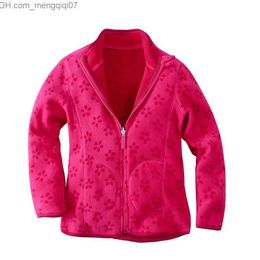 Coat Hot Sand Red Baby Wool Jacket Full Zip Children's Work Jacket Spring Autumn Children's Clothing 1-8 Years Old Z230720