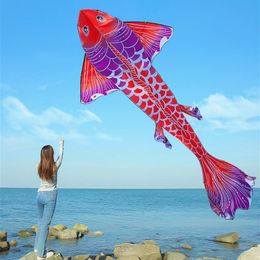 Kite Accessories fish kites giant for adults professional winds ripstop fabric flying Outdoor toys koi 230719