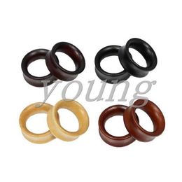 High quality wood ear tunnel plugs ear gauges piercing Body Jewellery size 8-28mm 239H