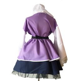 Anime Costumes Shippuden Hyuga Hinata Sex Reversion Kimono Lolita Dress Cosplay Costume Women Female Japan Style Dresses Anime Cos208F