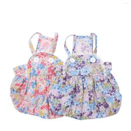Dog Apparel Dogs And Cats Dress Dots Floral Design Pet Puppy Pumpkin Skirt Spring/Summer Clothing
