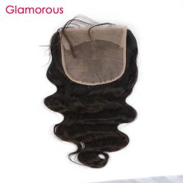 Glamorous Human Hair Closure 6x6 Lace Closure 1 Piece natural Colour body wave straight deep wave curly2802