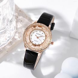 Wristwatches Fashion Luxury Watch With Diamonds European Style Ladies Watches For Women 2023 Year Gifts Relogio Feminino Reloj