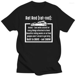 Men's T Shirts Printing T-Shirt Man Humorous Harajuku Rod - Rat Car O-Neck Clothing Oversize S-5xl Top Quality