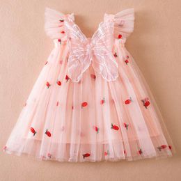 Girl's Dresses Cute Girls Dress New Summer Girl Vestidos Princess Clothing Toddler Baby Kids Birthday Tulle Costume Casual Wear