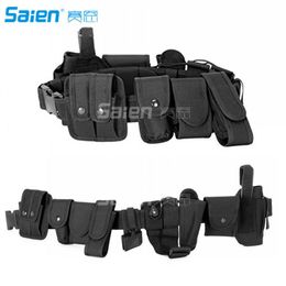 10 in 1 Hunting Holsters & Pouches Utility Tactical Belt Gear Heavy Duty Nylon Combat Officer Equipment287y