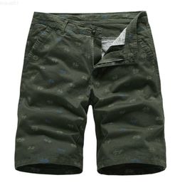 Men's Shorts Men Cargo Shorts 2022 Summer Bike Print Casual Loose Knee Length Short Pants Camouflage Military Tactical Shorts L230719