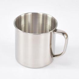 Cups Saucers 304# Stainless Steel Kindergarten Thickened Cup With Handle Children's 7cm Tea